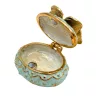 Cutie pentru bijuterii Giftdeco B0782-00BL, metal, 3,5 x 5 x 3,5 cm