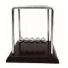 Pendul Newton Giftdeco YG002BW, lemn MDF si bile din otel cromat, 14 cm