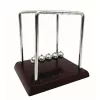 Pendul Newton Giftdeco YG002BW, lemn MDF si bile din otel cromat, 14 cm