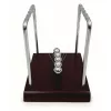 Pendul Newton Giftdeco YG002BW, lemn MDF si bile din otel cromat, 14 cm