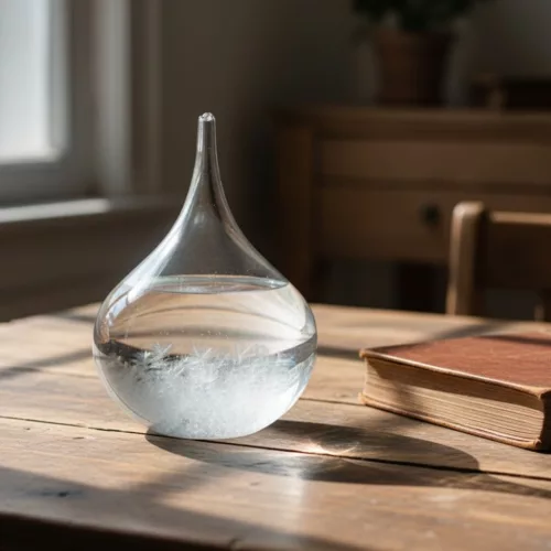 Barometru Storm Glass Giftdeco BAG1, sticlă, 11 cm