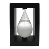 Barometru Fitzroy Giftdeco BAW1, sticlă și MDF negru, 14 cm