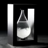 Barometru Fitzroy Giftdeco BAW1, sticlă și MDF negru, 14 cm
