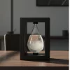 Barometru Fitzroy Giftdeco BAW1, sticlă și MDF negru, 14 cm