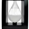 Barometru Fitzroy Giftdeco BAW1, sticlă și MDF negru, 14 cm
