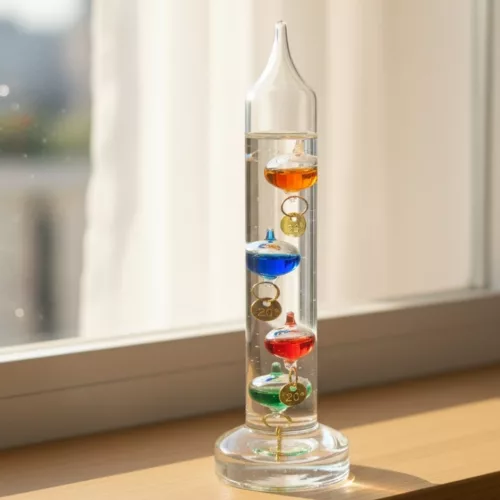 Termometru Galilei Giftdeco GA10, sticla, 15 cm