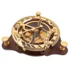 Busolă Giftdeco C064, alamă și lemn, diametru 11 cm, stil retro, nautic, clasic