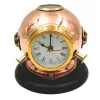 Busolă Giftdeco TC032, alamă și lemn, înălțime 16 cm, diametru 16 cm, stil retro, vintage, nautic