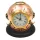 Busolă Giftdeco TC032, alamă și lemn, înălțime 16 cm, diametru 16 cm, stil retro, vintage, nautic