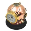 Busolă Giftdeco TC032, alamă și lemn, înălțime 16 cm, diametru 16 cm, stil retro, vintage, nautic