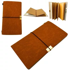 Obiect decorativ Giftdeco EE7, piele și metal, 20 x 12 cm