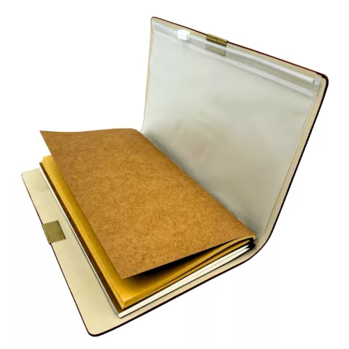 Obiect decorativ Giftdeco EE7, piele și metal, 20 x 12 cm