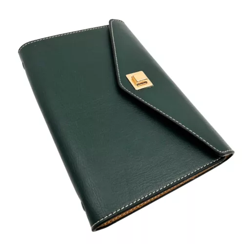 Jurnal Giftdeco EE8, piele, 22,5 x 21 cm, stil modern, clasic