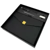 Cutie cadou Giftdeco EE9, piele, 23 x 23 cm, stil modern, clasic