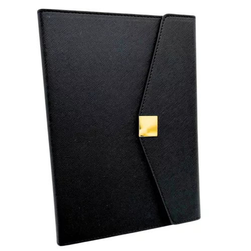 Cutie cadou Giftdeco EE9, piele, 23 x 23 cm, stil modern, clasic