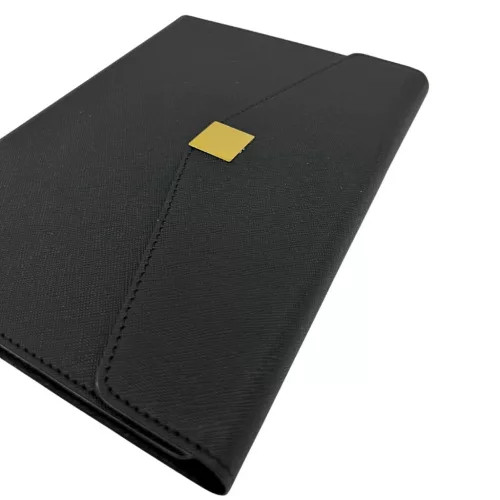 Cutie cadou Giftdeco EE9, piele, 23 x 23 cm, stil modern, clasic