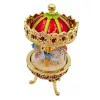 Cutie muzicală carusel Giftdeco MX-014 – cai rotativi, 7 x 7 x 14 cm