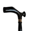 Baston pliabil Giftdeco NC103354, lemn și mâner din alamă, lungime maximă 94 cm