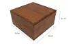 Cutie cadou Giftdeco, lemn, 8 x 8 x 4 cm