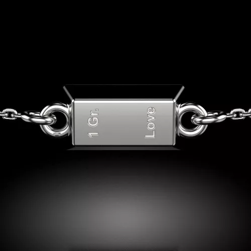 Bratara cu lantisor din argint model 1 Gram Love