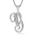 Colier din argint cu pandantiv Initiala Y