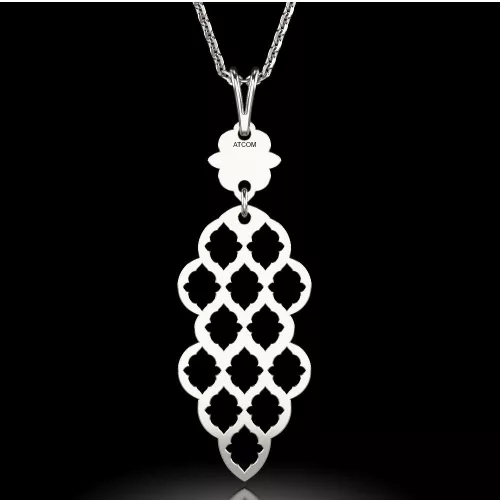 Lant cu pandantiv din argint model 62