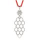 Pandantiv din argint cu snur rosu model 62
