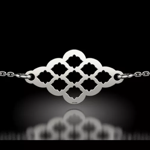 Bratara cu lantisor din argint model 62