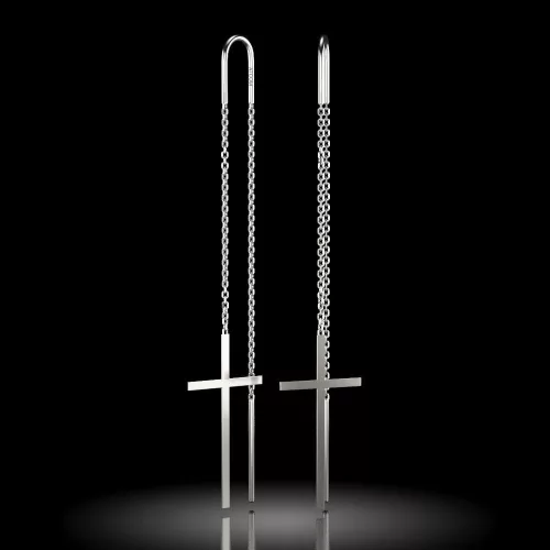 Cercei din argint model 72