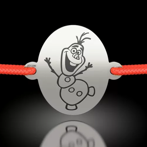 Bratara din argint cu snur model Olaf