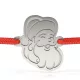 Bratara din argint cu snur model Santa Claus