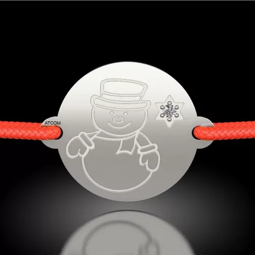 Bratara din argint cu snur model Nasturel