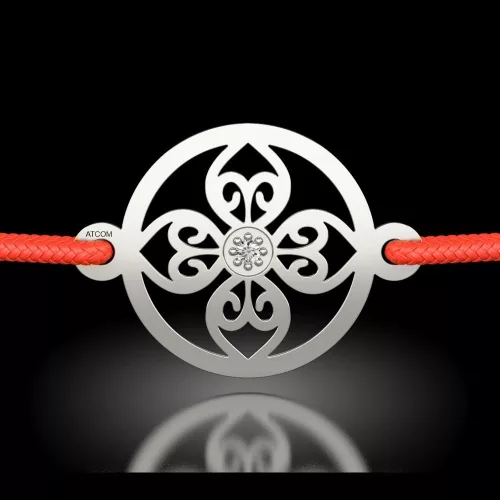 Bratara din argint cu snur model 64