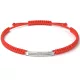Bratara din argint cu snur rosu impletit model Excalibur