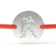 Bratara din argint cu snur rosu model Varsator