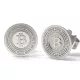 Cercei din argint model Bitcoin
