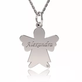 Lantisor din argint cu pandantiv model Ingeras