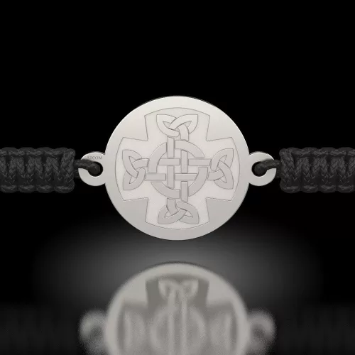 Bratara din argint cu snur model Ortodox 11