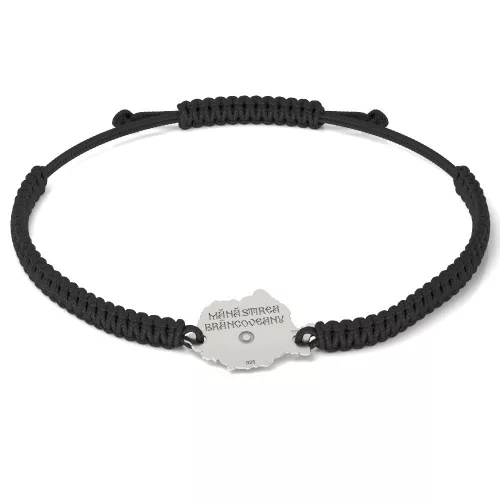 Bratara din argint cu snur model Ortodox 12