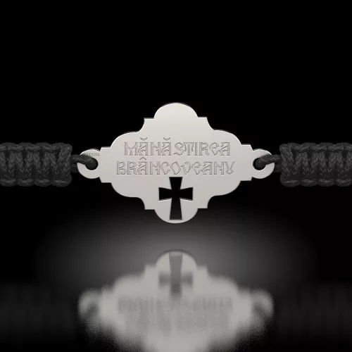 Bratara din argint cu snur model Ortodox 13