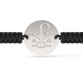 Bratara din argint cu snur model Ortodox 09