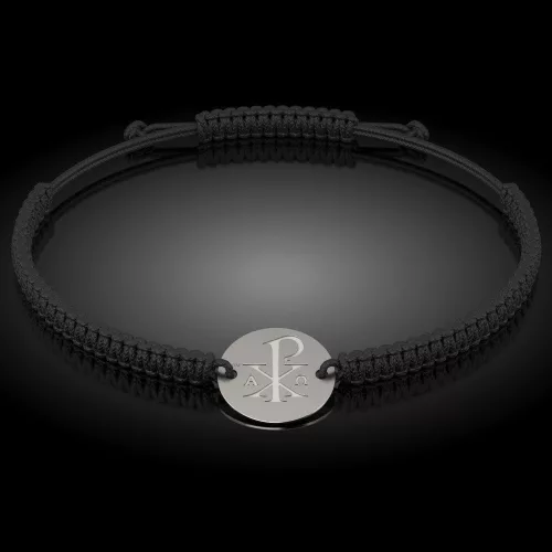 Bratara din argint cu snur model Ortodox 09