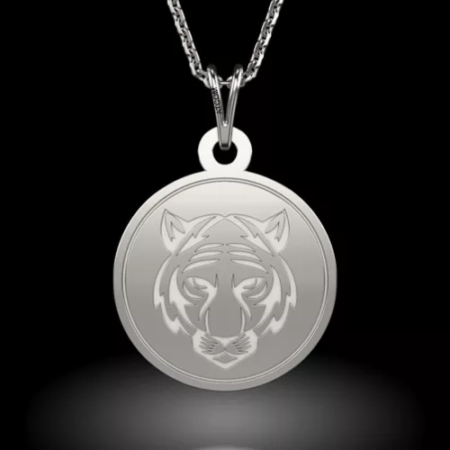 Lantisor cu pandantiv din argint model Tigru