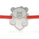 Bratara din argint cu snur model Love little bear