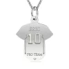 Lantisor cu pandantiv din argint model Tricou de fotbal