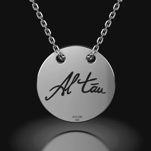 Lantisor cu pandantiv din argint model Al tau