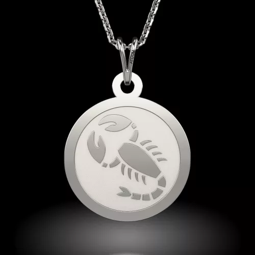 Lantisor cu pandantiv din argint model Talisman Scorpion