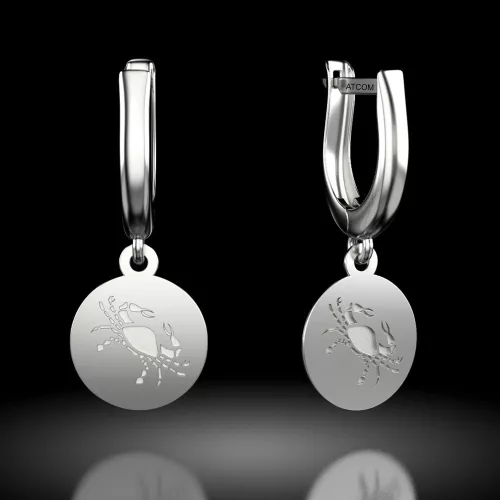 Cercei din argint model Rac