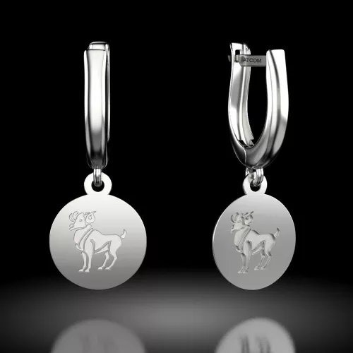 Cercei din argint model Berbec