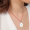 Pandantiv din argint cu snur model Gemeni